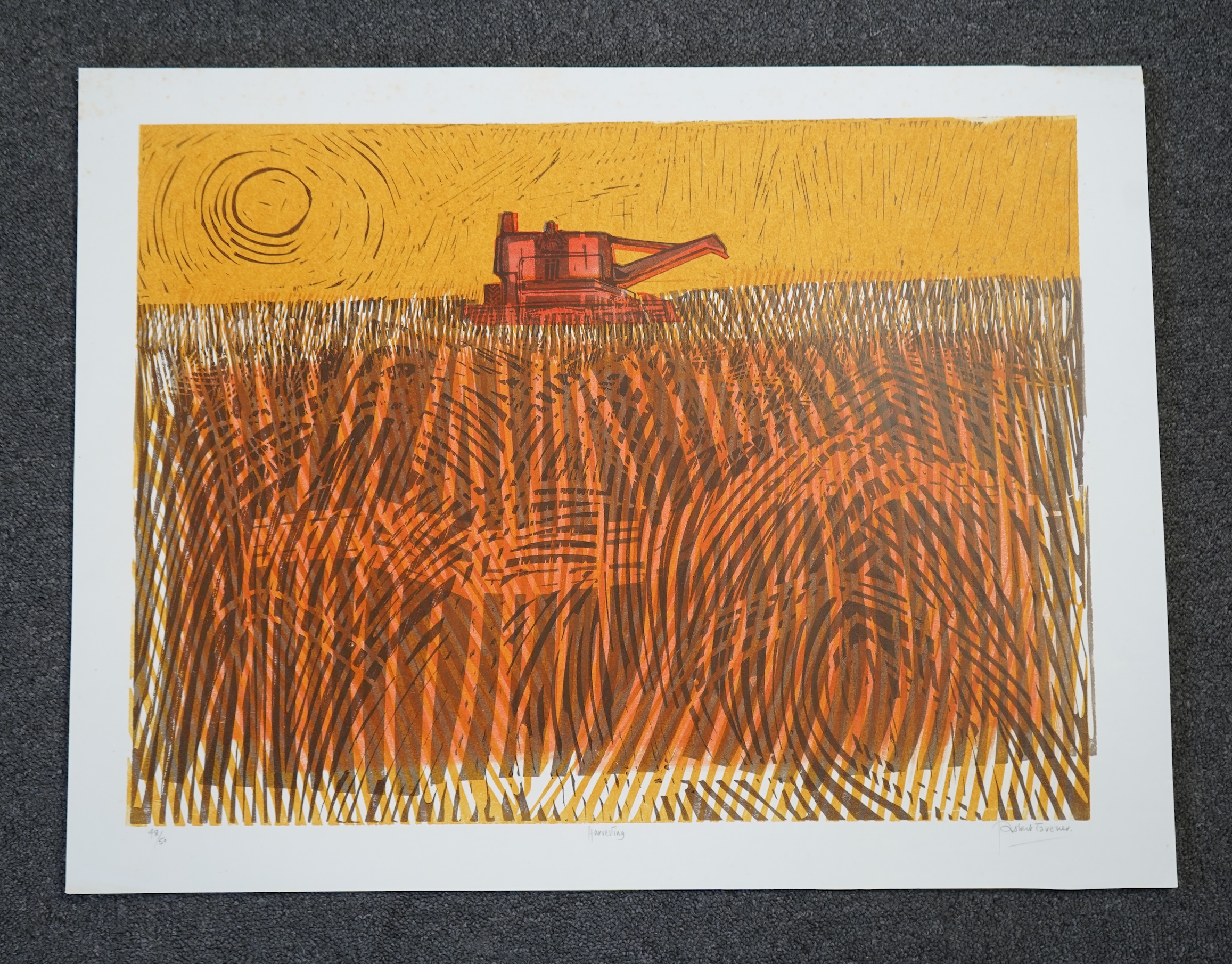 Robert Tavener RE, 1920-2004, 'Harvesting'